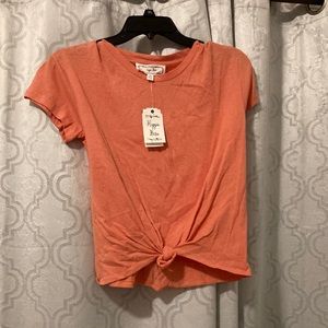 Orange kids dress shirt